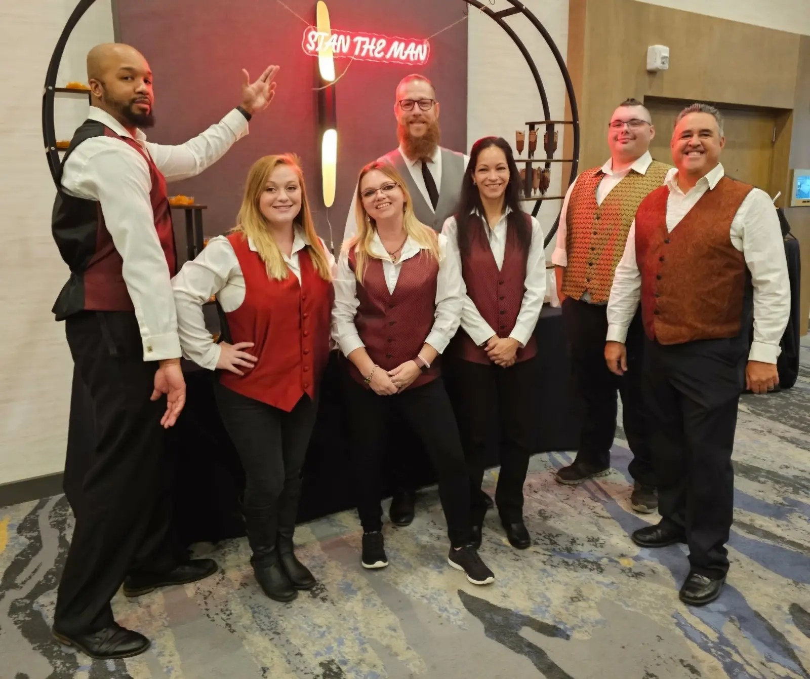 Grand Rapids Casino Parties event team smiling together